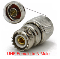 Adaptateur RF coaxial 50 ohms en laiton, connecteur mâle N vers prise femelle UHF SO-239 SO239, bornes de câble