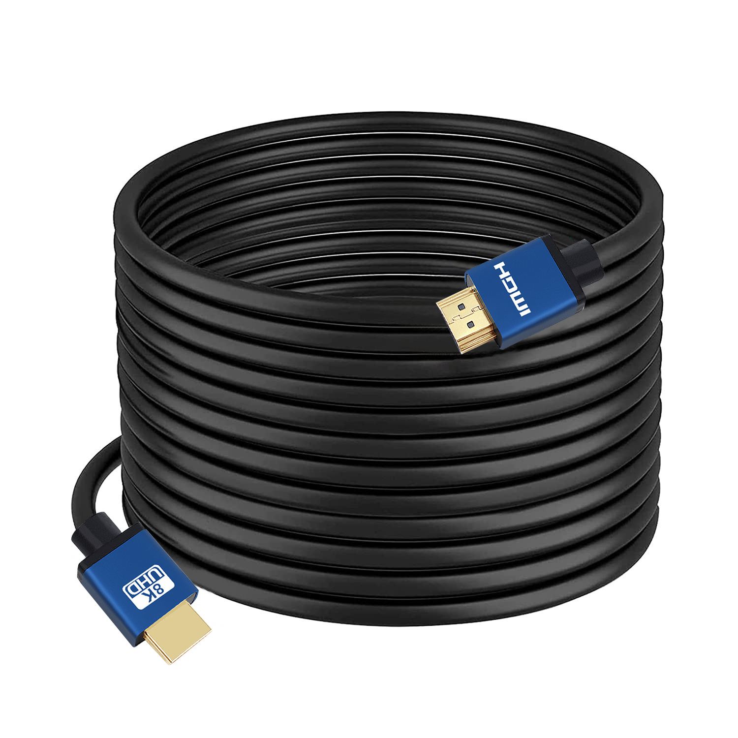 Cable hdmi certificado oem odm, 10, 15, 20, 25, 30, 40, 50 metros, 4k, 8k, hd, largo, 100 pies, alta velocidad, 48Gbps, largo, 50 m