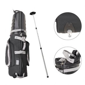 BSCI factory New Design Wholesale <b>Travel</b> Storage <b>Bag</b> Cover Portable Black <b>Golf</b> <b>Travel</b> <b>Bag</b> Cover <b>With</b> <b>Wheels</b> - Product Image 4