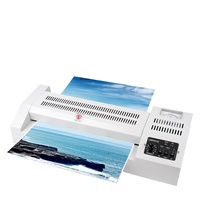Machine à plastifier ENJOYBONG 460C chaud/froid, 4 rouleaux, largeur 460 mm, épaisseur 1 mm, vitesse 600 mm/min, pour formats A2-A6, usage bureautique