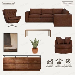 Luxury Modern Tufted Living Room Furniture Set Comfortable <b>Sofa</b> Armchair Bookshelf Console <b>Table</b> Coffee <b>Table</b> Dining Hotel Villa - Product Image 4