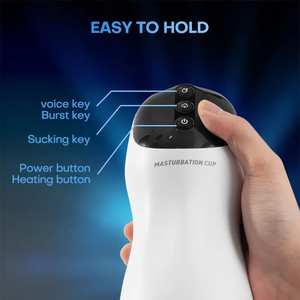 Blow <span class=keywords><strong>Master</strong></span> Auto Vibrating Succión Calentamiento Masturbador masculino Vibrador automático para pene Stroker Trainer Adultos Juguetes sexuales para hombres - Product Image 6