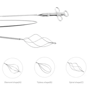 Panier d'enlèvement de pierre endoscopique urologie 1.0mm pierre de panier de pierre jetable