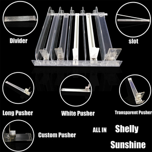XR Multi Sizes Pusher for Different Products Width Adjustable Bottle/<strong>Drinks</strong> Spring Pusher <strong>Shelf</strong> With Dividers and Rails - Product Image 4