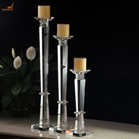 Porte-bougie en verre cristal K9 de luxe, design personnalisé pour centre de table de mariage, décoration de la maison pour la Saint-Valentin