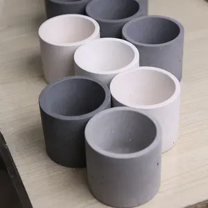 Pabrik Cina penjualan langsung murah Logo warna kustom beton Modern pot bunga kecil semen taman pot tanaman dalam jumlah besar