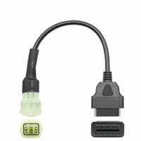 Cable Adaptador de Diagnóstico para Motocicleta OBD2 de 16 Pines a 6 Pines, J2534 CAN FD, Lector de Códigos, Escáner, Conector