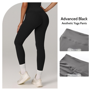 Leggings de Yoga para Mujer al por Mayor, Conjuntos Sólidos de Cintura Alta, de Secado Rápido, Ecológicos, Transpirables, Pantalones Deportivos para Entrenamiento y Fitness - Product Image 3