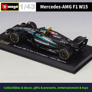 Modèle de voiture de course Formule 1 en alliage moulé sous pression 1:43 2024, style F1, véhicule à roues ouvertes, avec vitrine en acrylique, objet de collection, vente en gros - Product Image 4
