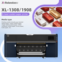 Imprimante jet d'encre X-Roland XL-1308 1,3 m à 8 têtes I3200 avec système de séchage par plateforme chauffante pour impression de posters publicitaires sur papier kraft