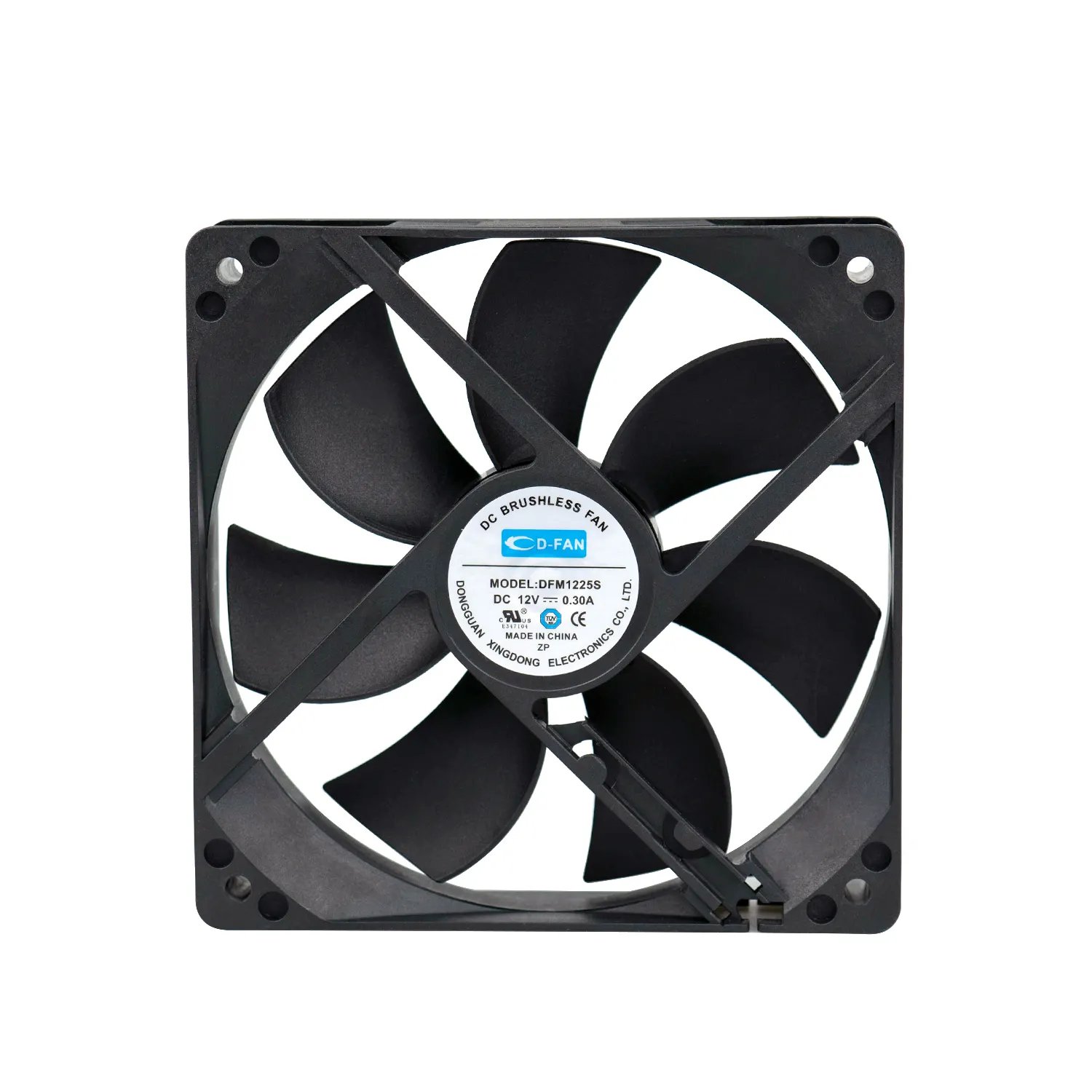 Fan üreticileri 12025 mm yüksek hızlı 12v dc fırçasız soğutma fanı 120x120x25