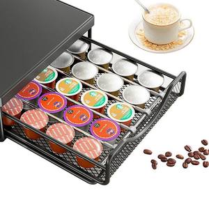 Organizador de Cápsulas de Café <span class=keywords><strong>para</strong></span> Escritorio, Estante de Almacenamiento Extraíble <span class=keywords><strong>para</strong></span> Cocina, <span class=keywords><strong>Base</strong></span> Simple de Hierro <span class=keywords><strong>para</strong></span> <span class=keywords><strong>Cafetera</strong></span> - Product Image 3