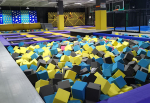 8ft trẻ em <span class=keywords><strong>Trampoline</strong></span> an toàn Net bao vây ngoài trời trong nhà nhựa nhảy Mat cho trẻ em trẻ mới biết đi sân sau sân vườn - Product Image 3