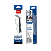 Support d'affichage horizontal transparent PG-P5S036 pour console PS5 Slim, support de rangement simple