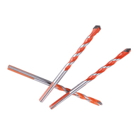 Forets hélicoïdaux à tige triangulaire en carbure, 3-12 mm, pour percer le marbre, la céramique, le verre, les carreaux et le béton