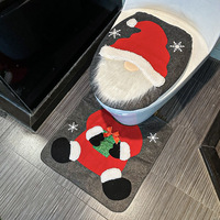 Papier toilette jetable en tissu à thème de Noël, motif Père Noël sans visage, style européen, pour l'exportation transfrontalière