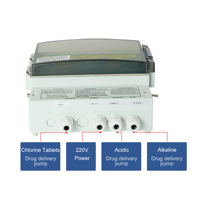 Moniteur de qualité de l'eau PH/ORP C-250 pour le traitement de l'eau de piscine, directement de l'usine, en plastique écologique, sûr et fiable