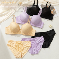 Ensemble de lingerie grande taille pour femme, soutien-gorge push-up à armatures trois quarts, bretelles convertibles, réglable, sexy, en dentelle d'été
