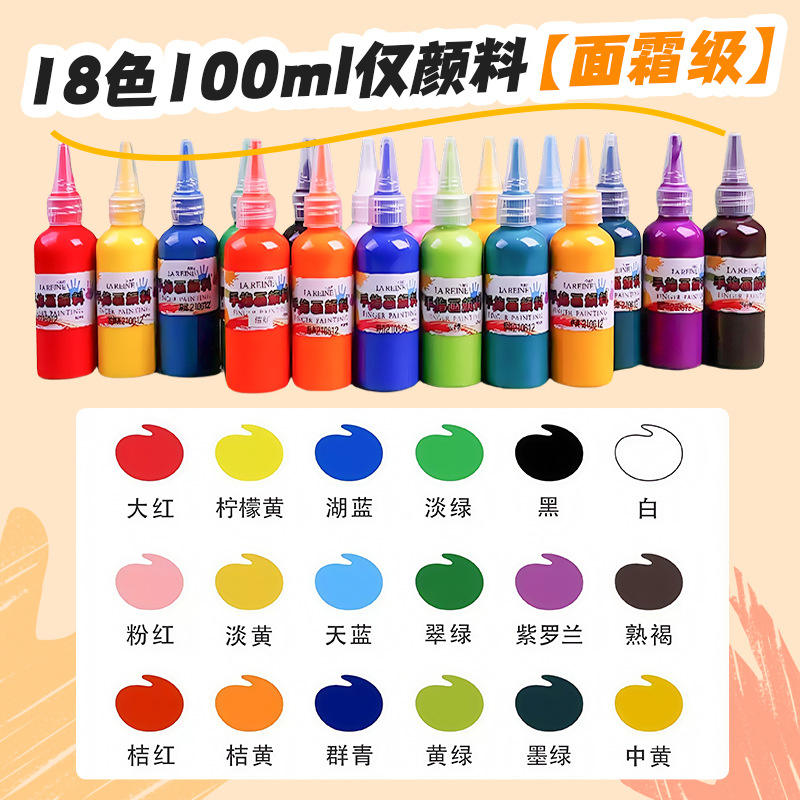 18 color 100mL-fácil lavable y seguro de usar