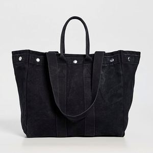 Sac fourre-tout personnalisé pour femme, grand format, en toile de coton durable, imperméable, portable, avec fermeture à pression, sac à main pour l'été, l'hiver, l'automne, broderie - Product Image 1
