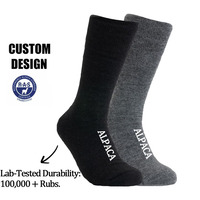 Chaussettes thermiques durables en laine d'alpaga sur mesure pour hommes et femmes