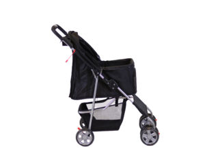 फोल्डेबल 4-पहिया स्वतंत्र ब्रेक टिकाऊ और प्रबलित पालतू स्टलर - Product Image 4