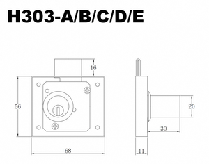 Bán buôn giá văn phòng bàn Ngăn Kéo văn phòng Bàn Cạnh Giường ngủ vuông bàn ngăn kéo ổ khóa - Product Image 4