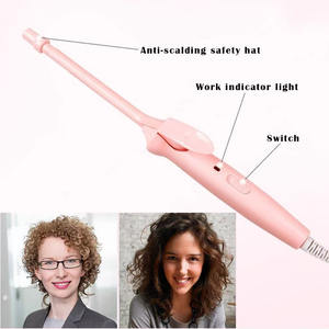 Rizador de pelo eléctrico profesional de 9 mm, rizador de pelo en forma de pera, rodillo de cerámica para rizar el cabello, rizador de pelo para salón de belleza - Product Image 4