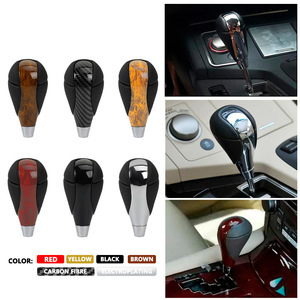 Car <b>Gear</b> <b>Knob</b> Leather Wood Grain 45mm x 92mm Ergonomic For Toyota Lexus ES300 GS300 IS250 LS460 - Product Image 5