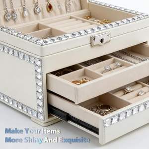 Rubans carrés en strass brillants de 3 yards, <span class=keywords><strong>ruban</strong></span> en cristal de verre auto-adhésif, artisanat <span class=keywords><strong>DIY</strong></span>, <span class=keywords><strong>ruban</strong></span> adhésif en strass de 0,39 pouce de large, blanc - Product Image 4