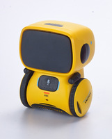 Robot de compagnie intelligent pour ordinateur de bureau avec contrôle par application WiFi, réponse tactile, reconnaissance vocale, écran LED et batterie rechargeable