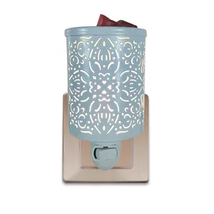 Wachsschmelzwärmer für duftwachswürfel Kerzenschmerz elektrischer Metallduftwärmer für Aromatherapie Geschenkdekoration