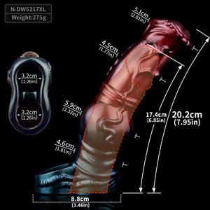 NNSX <span class=keywords><strong>Animal</strong></span> pene manga juguetes sexuales masculinos gran nudo clítoris punto G estimular retraso eyaculación pene vaina camilla para hombres pareja - Product Image 3