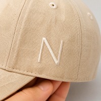 Casquettes de baseball en coton et lin respirant de luxe avec logo de marque brodé personnalisé, 6 panneaux, pour le sport en plein air, avec étiquettes tissées