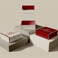 Boîte pliante de luxe personnalisée en carton ondulé pour bijoux, cartes, faux ongles, emballage d'expédition et coffret cadeau de vente au détail