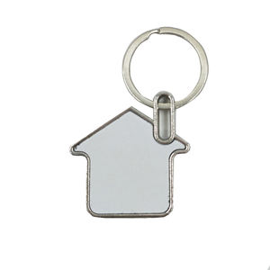 JSK-17 JSK-18 JSK-19 двухсторонняя дешевле рекламный пустой сублимации металлическая цепочка для ключей с напечатанным логотипом модная цепочка для ключей - Product Image 4