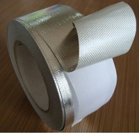 Ruban adhésif en aluminium résistant à la chaleur et isolant, imperméable, pour conduits de climatiseur, adhésif thermofusible en métal argenté