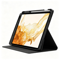 Étui magnétique pour tablette avec fonction de veille/réveil automatique, emplacement pour stylet, protection antichoc pour Samsung Tab S8 Plus X800 X806 12,4 pouces