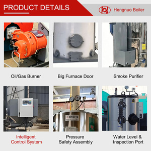 Chaudières générateurs de vapeur verticales industrielles de 1 à 1,5 tonne, alimentées au combustible biomasse (sciure de <span class=keywords><strong>bois</strong></span>, <span class=keywords><strong>granulés</strong></span>) 0,05 à 1 tonne - Product Image 4