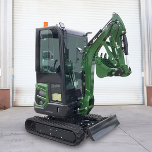 Ce EPA Euro 5 động cơ bánh xích máy xúc 1.8 tấn thủy lực trang trại Mini Digger tất cả các địa hình đào đất DIESEL nhỏ Bagger để bán - Product Image 2