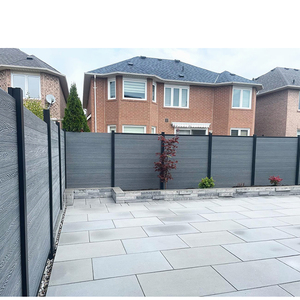 Nhà máy trực tiếp chống UV gỗ không thấm nước nhựa composite hàng rào Bảng điều chỉnh sinh thái thân thiện Composite hàng rào Panels WPC vườn hàng rào Hội Đồng Quản Trị - Product Image 3