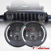 Ensemble de phares LED ronds de 7 pouces Rise Premium pour motos, camions et véhicules tout-terrain avec fonction double faisceau