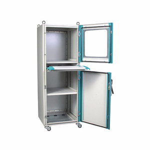 <b>Network</b> <b>Cabinet</b> Double Door Server Rack Electrical Control <b>Cabinet</b> With Drawer 600mm Width Industrial Use - Product Image 5