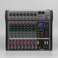 Console de mixage audio USB professionnelle 16 canaux avec alimentation fantôme 48V, construction métal-plastique, processeur de signal numérique