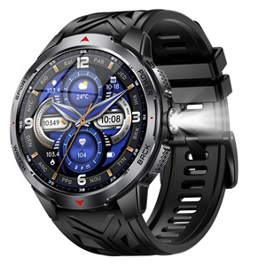 Reloj inteligente deportivo KT88 con llamadas Bluetooth, monitor de frecuencia cardíaca, seguimiento del sueño, brújula, linterna, resistente al agua, reloj de pulsera para fitness. - Product Image 1