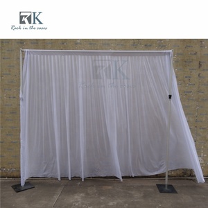 Wholesale Event Party Decoration Aluminium <b>Flower</b> Shimmer <b>Wall</b> Photo Wedding Stage Backdrop Stand of Adjustable Pipe and Drape - Product Image 2