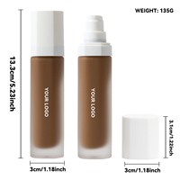 Crème de fond de teint liquide Offre Spéciale Vegan à couleur changeante (nouveau), couverture complète imperméable et mate