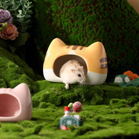 BUCATSTATE Maisonnette en céramique pour hamsters et petits animaux, abri rafraîchissant pour l'été