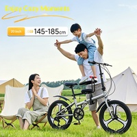 Vélo pliant Phoenix Edamame pour enfants et adultes, avec vitesses Shimano, cadre en métal, portable, pour les trajets quotidiens