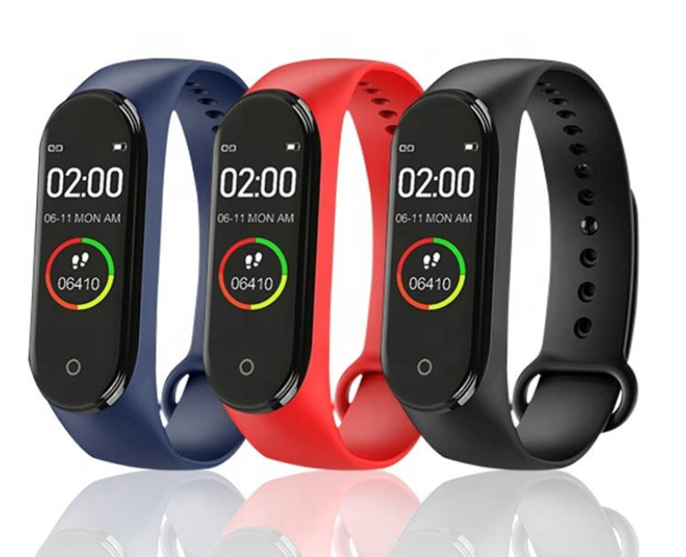 4 фитнес трекер 0,96 OLED дисплей монитор сердечного ритма Водонепроницаемый умный Браслет фитнес-трекер прогноз погоды Смарт-часы